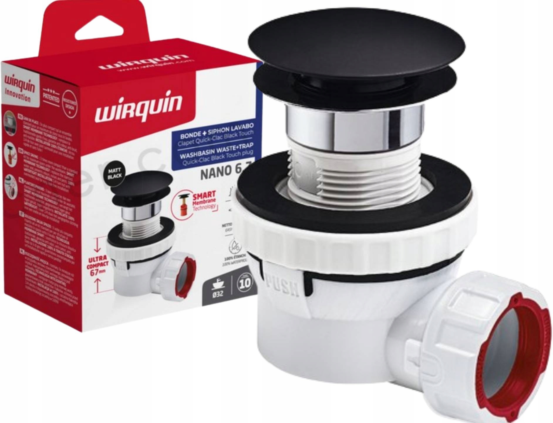 Wirquin umývadlový sifón 63 mm